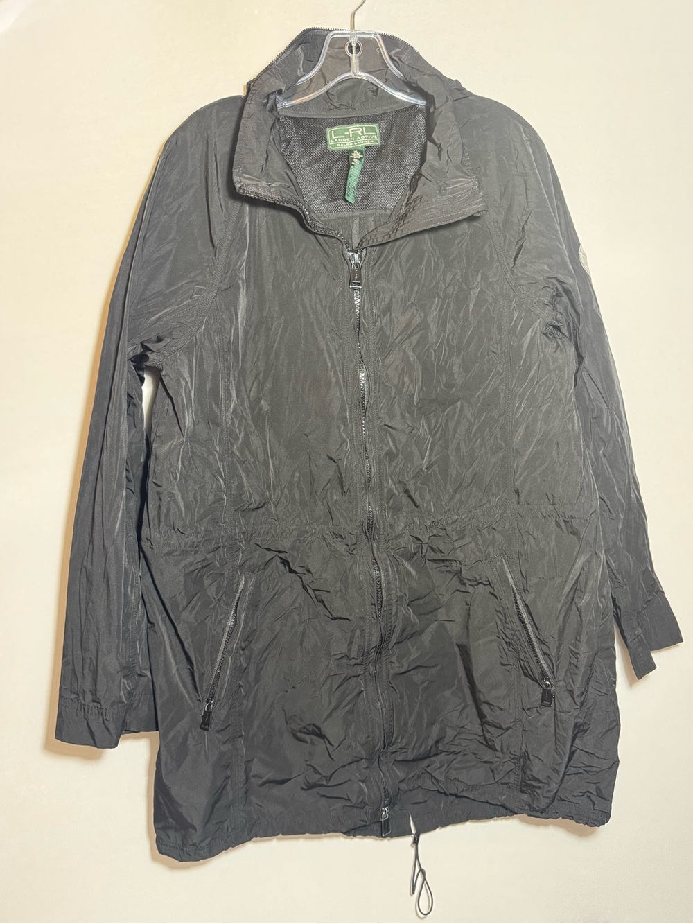 Ralph Lauren Black Lightweight Zip-Front Utility Jacket